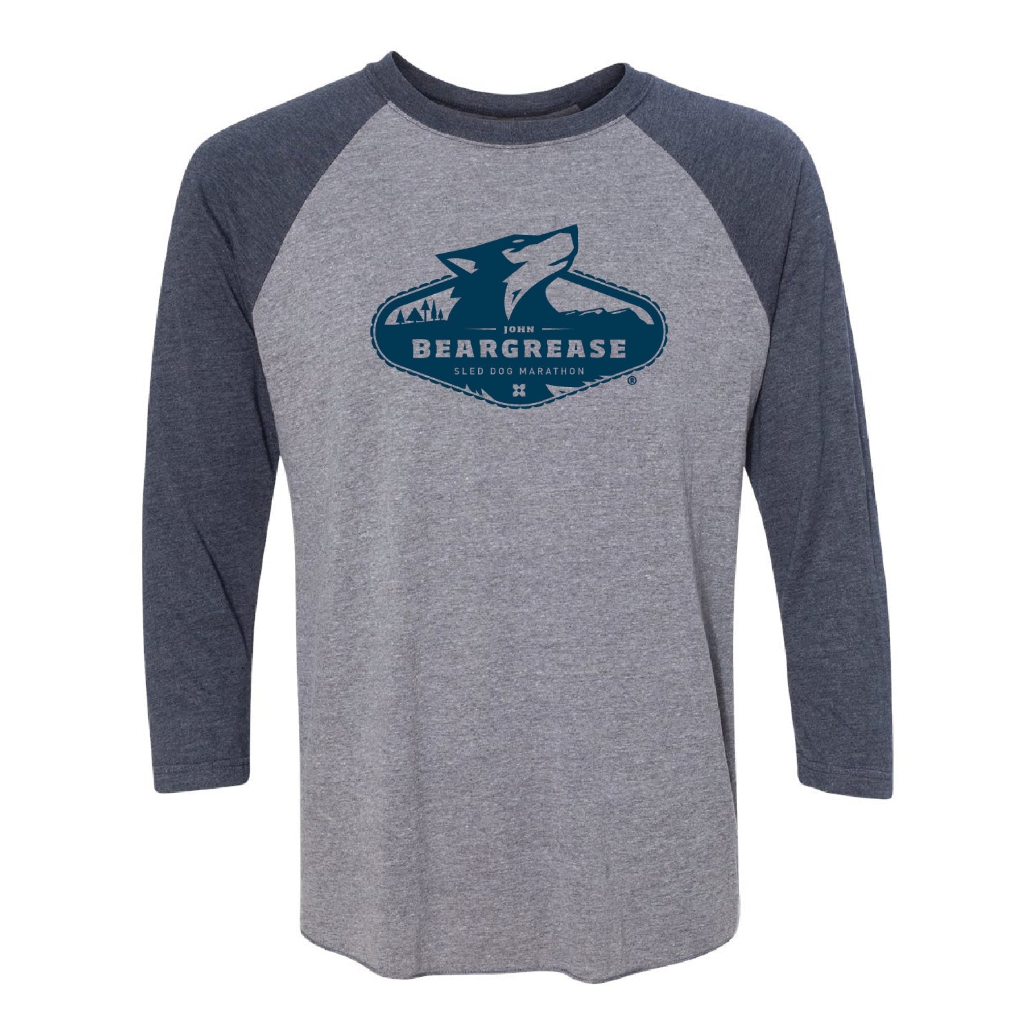 Beargrease Unisex Tri-Blend 3/4-Sleeve Raglan Tee - DSP On Demand