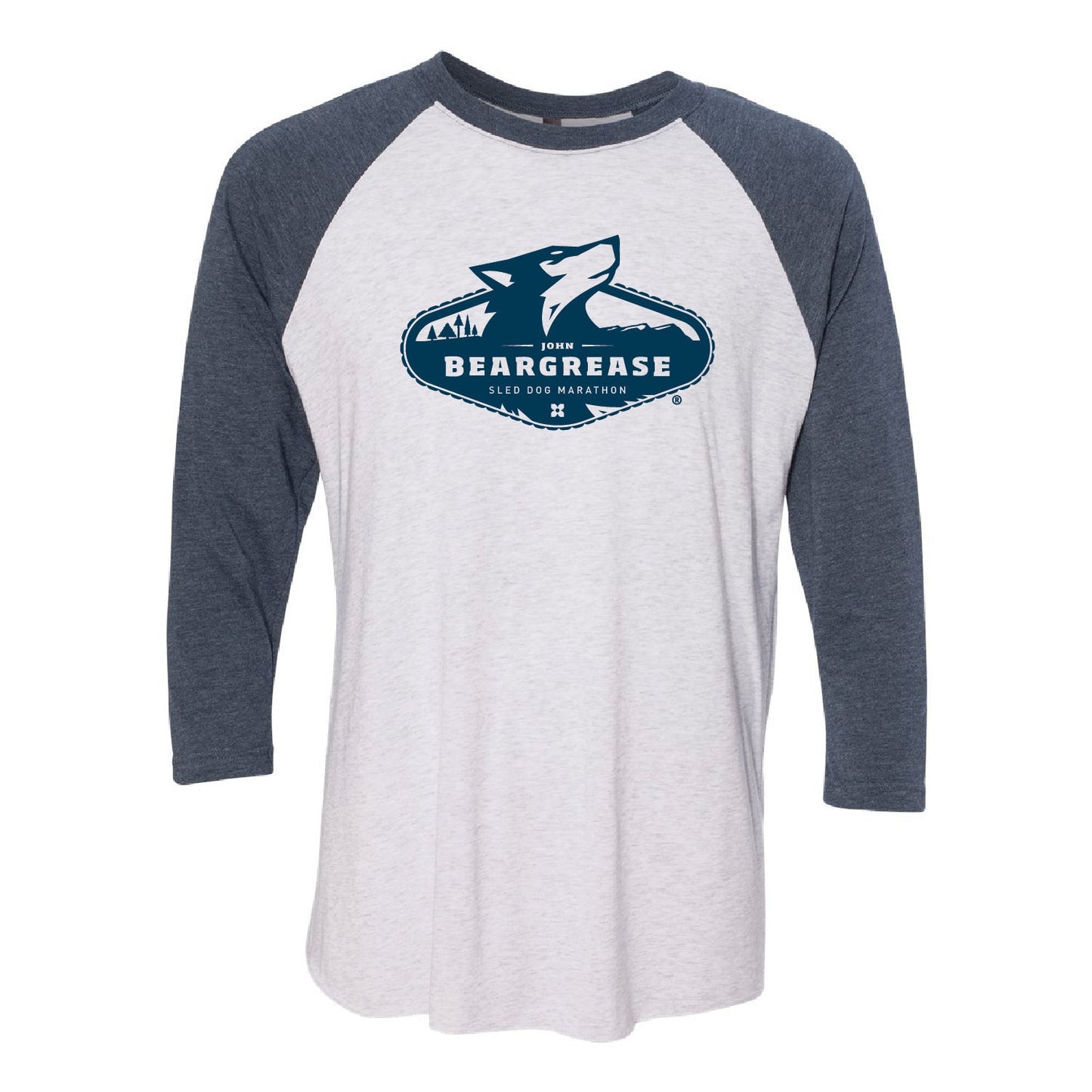 Beargrease Unisex Tri-Blend 3/4-Sleeve Raglan Tee - DSP On Demand