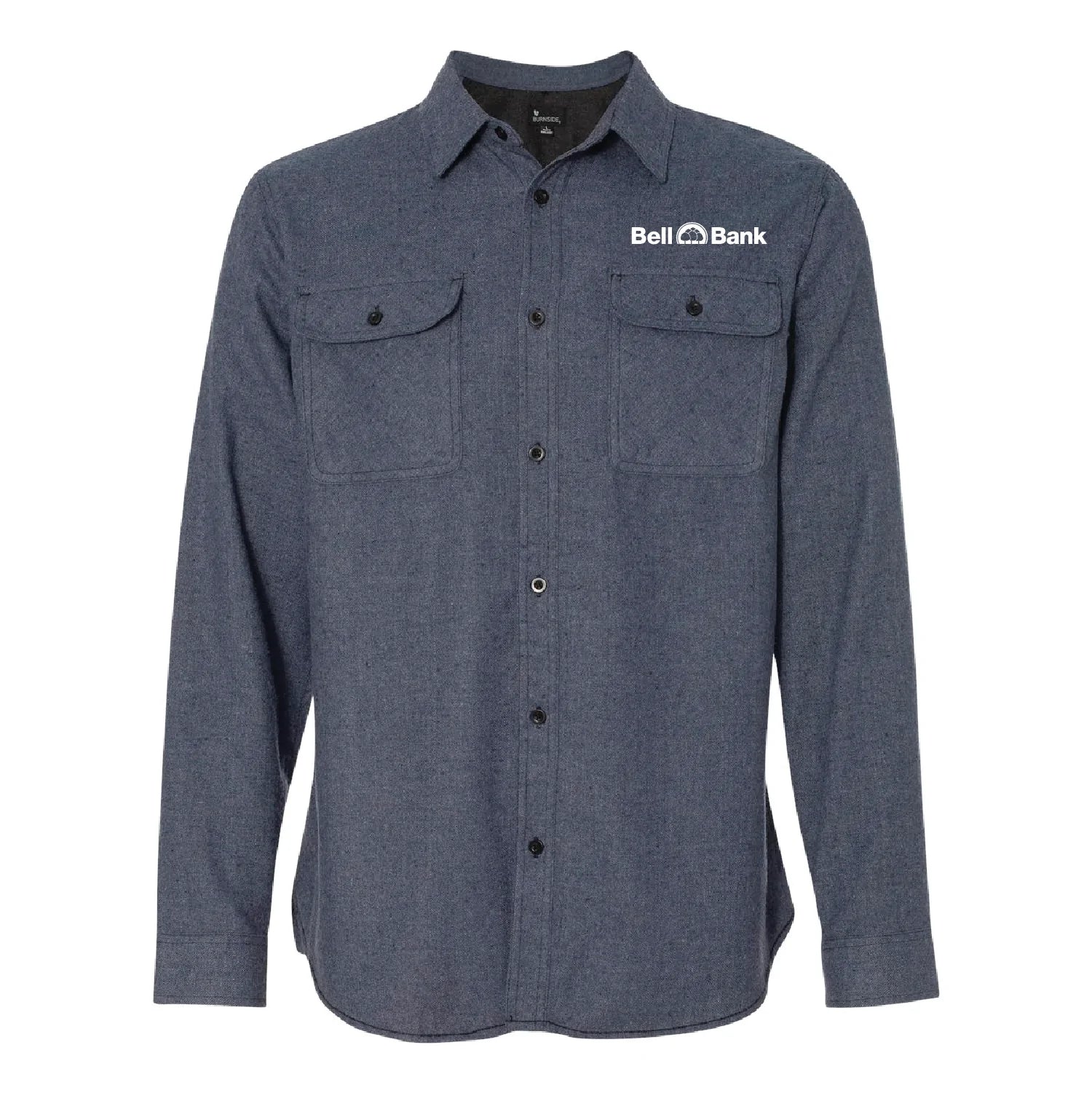 Bell Bank Solid Long Sleeve Flannel Shirt - DSP On Demand