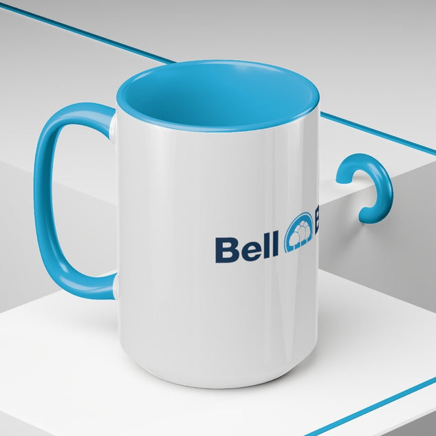 Bell Bank Two-Tone Coffee Mugs, 15oz - DSP On Demand