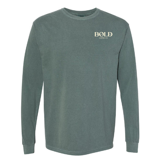 Bold Coffee CO Garment-Dyed Heavyweight Long Sleeve T-Shirt 2 - DSP On Demand