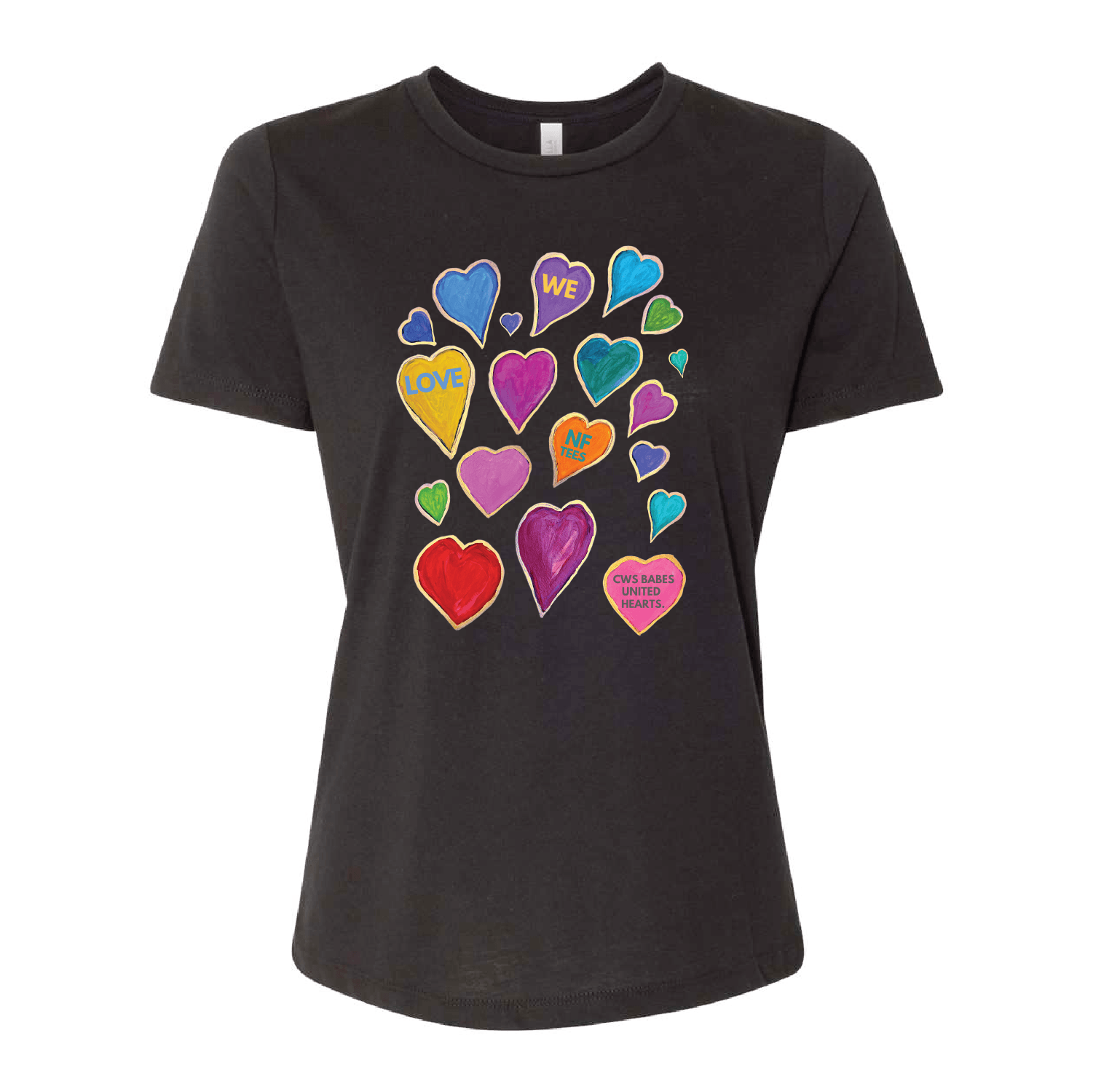 Boogie Gopher Hearts Women’s Relaxed Fit Triblend Tee - DSP On Demand