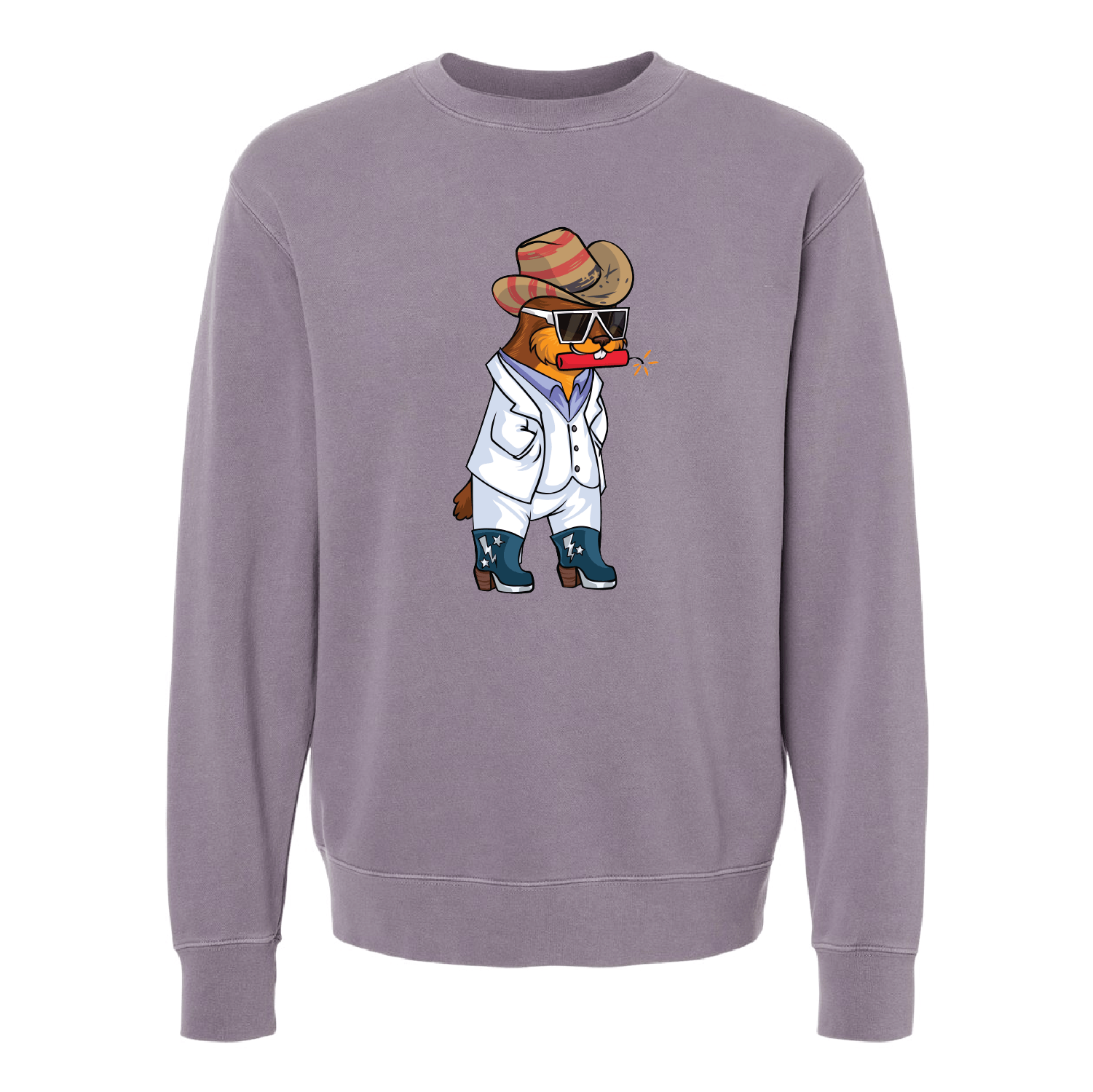 Boogie Gopher TNT Unisex Midweight Pigment-Dyed Crewneck - DSP On Demand