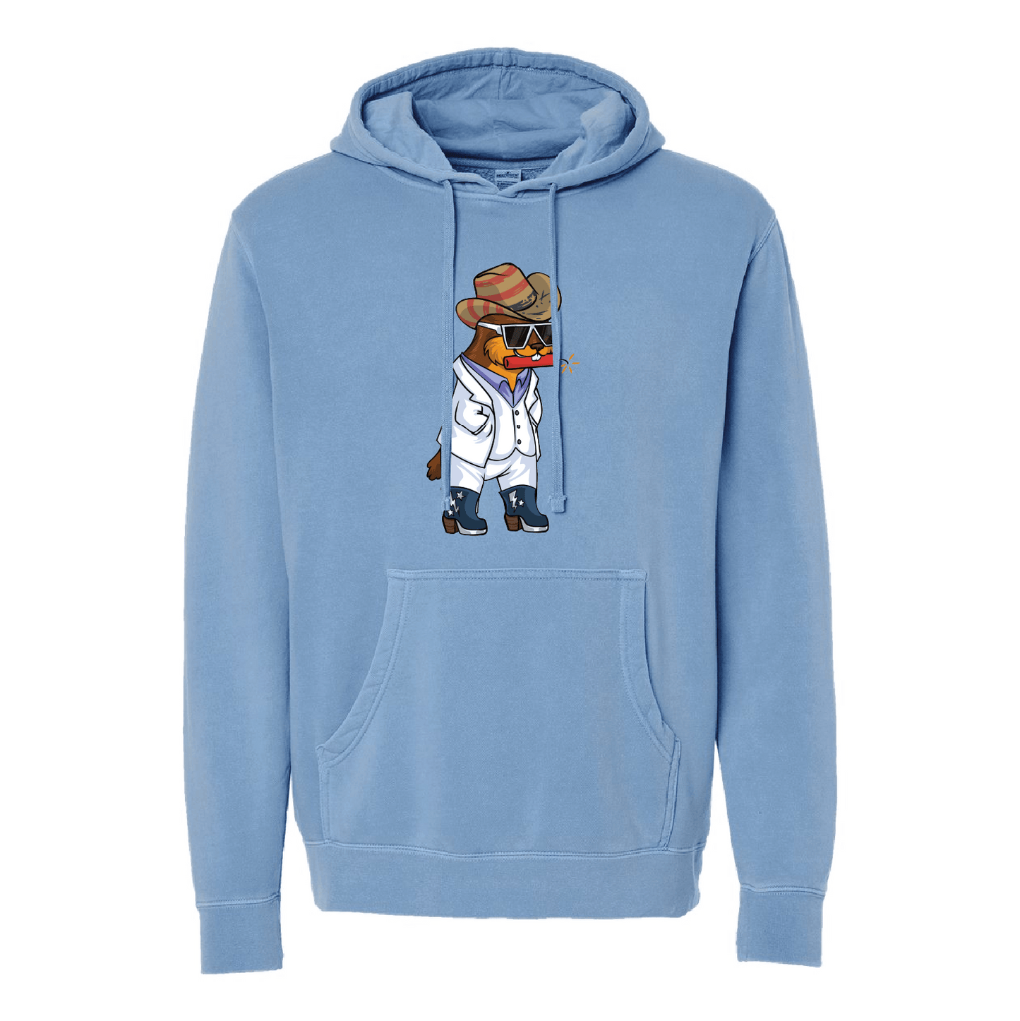 Boogie Gopher TNT Unisex Midweight Pigment-Dyed Hooded Sweatshirt - DSP On Demand