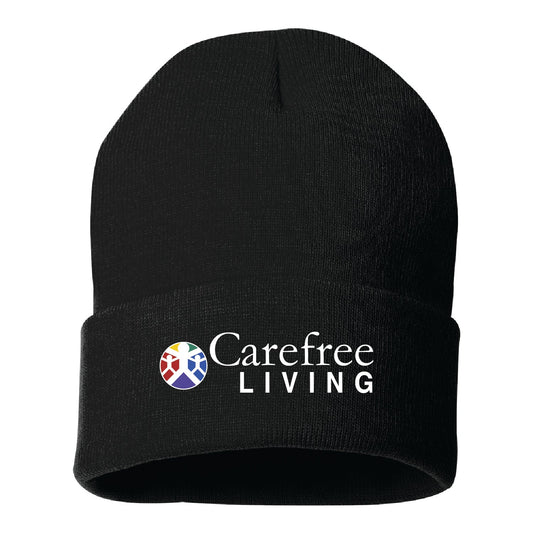 Carefree Living Solid 12" Cuffed Beanie - DSP On Demand