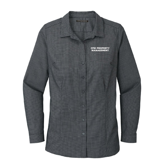 CFM 3 Ladies Pincheck Easy Care Shirt - DSP On Demand