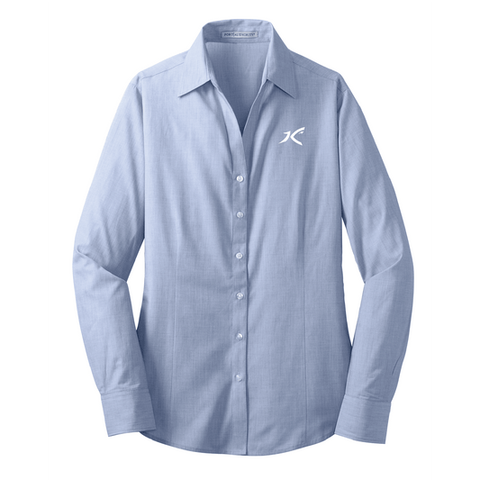 CFM Crosshatch Ladies Crosshatch Easy Care Shirt - DSP On Demand
