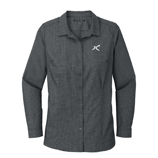 CFM Ladies Pincheck Easy Care Shirt - DSP On Demand