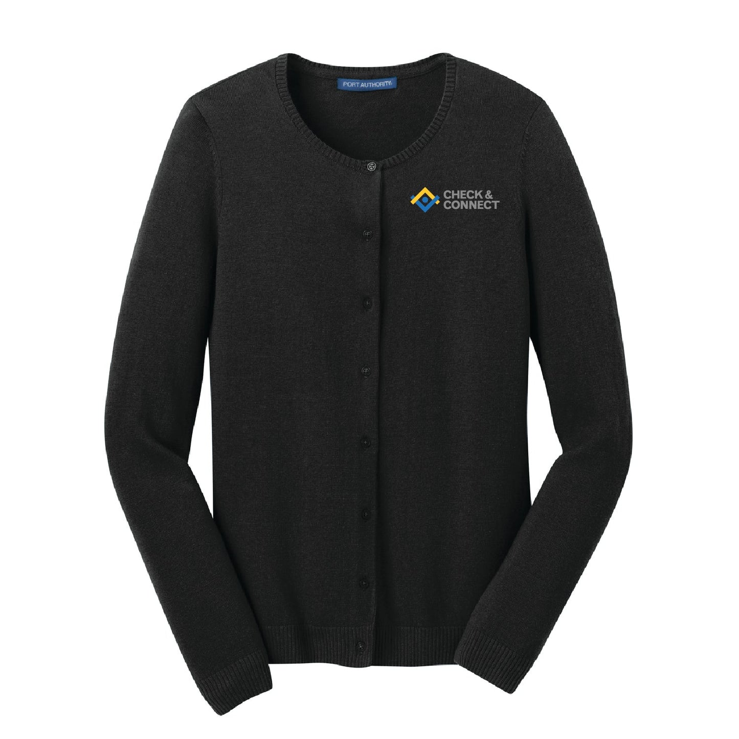 Check and Connect Women's Cardigan Sweater - DSP On Demand