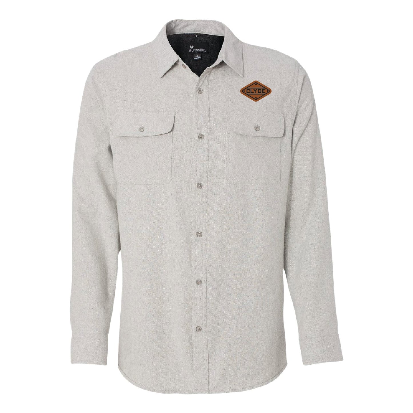 Clyde Solid Long Sleeve Flannel Shirt - DSP On Demand