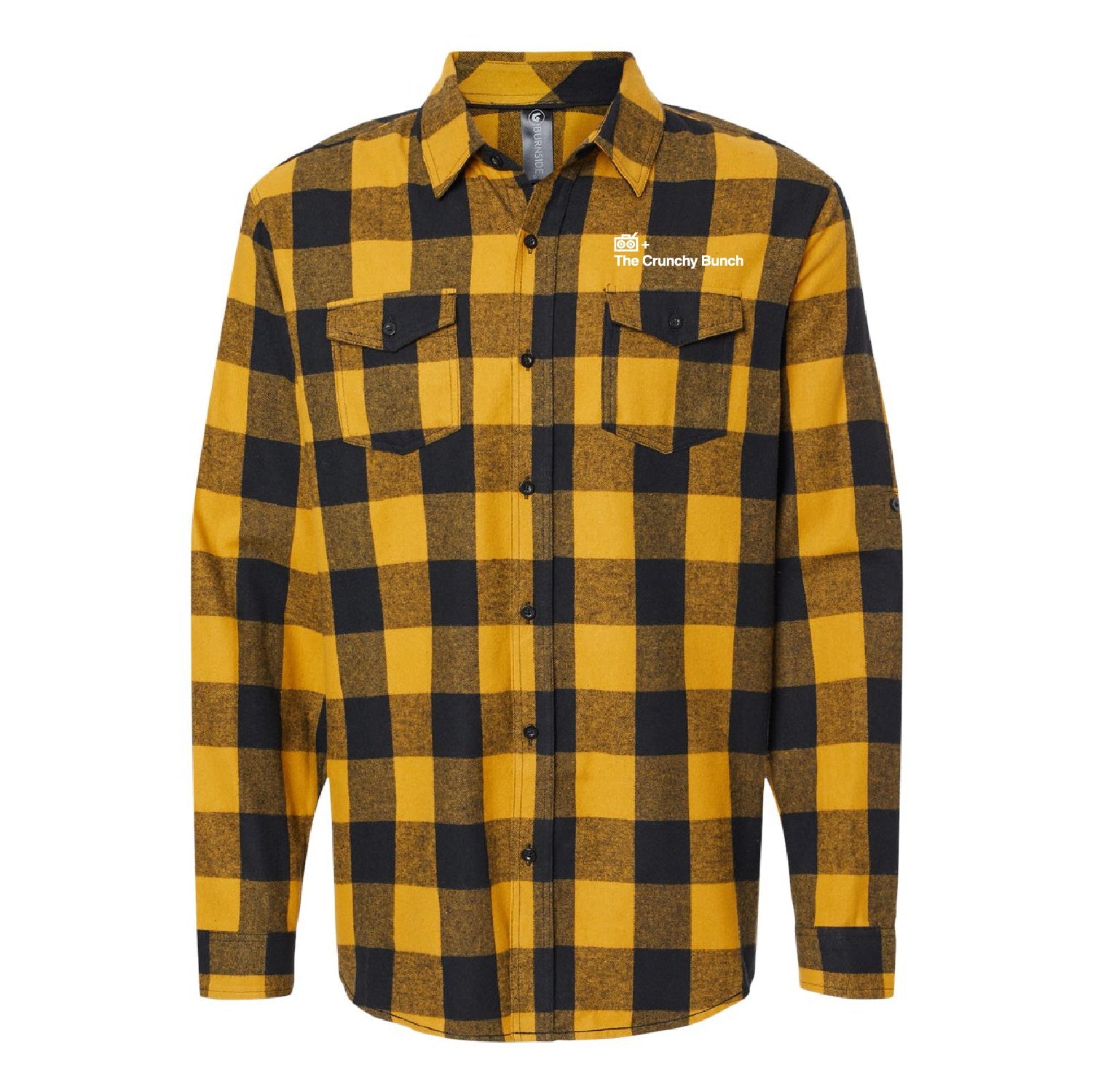 Crunchy Clothing Yarn-Dyed Long Sleeve Flannel Shirt - DSP On Demand