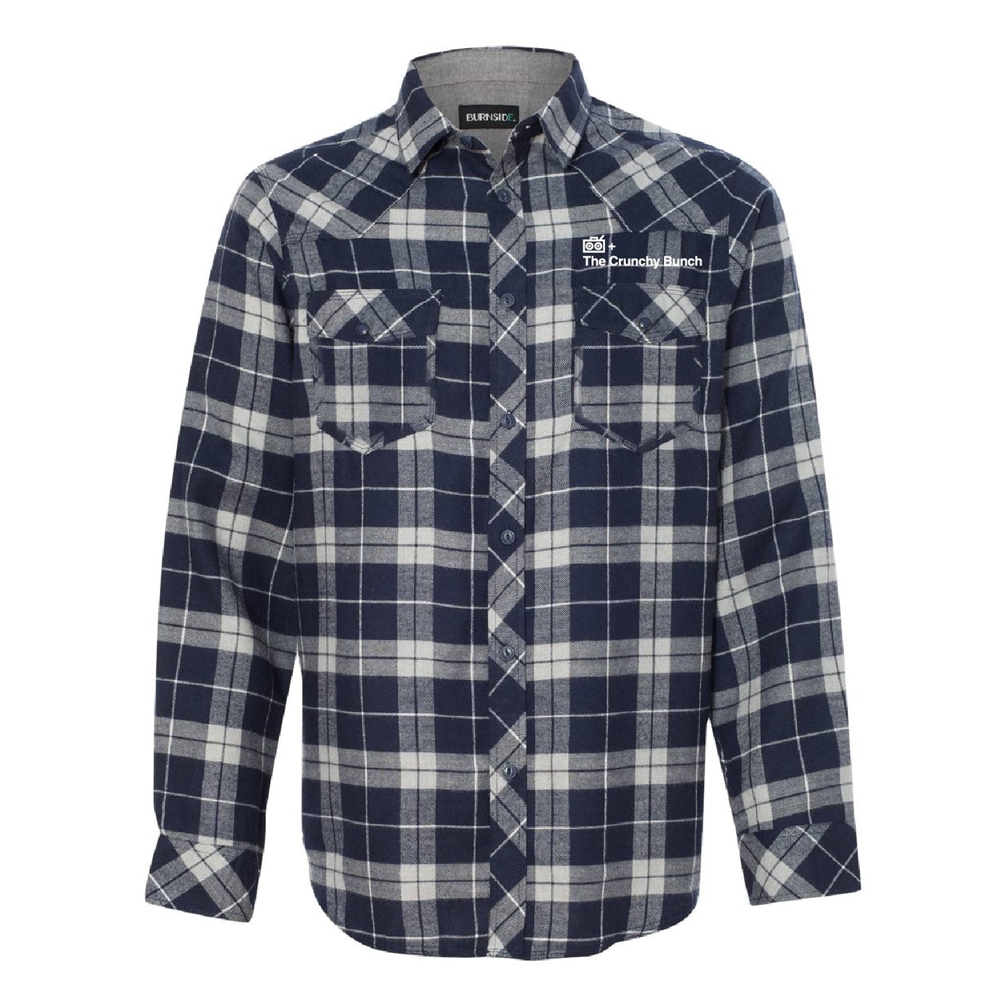 Crunchy Clothing Yarn-Dyed Long Sleeve Flannel Shirt - DSP On Demand