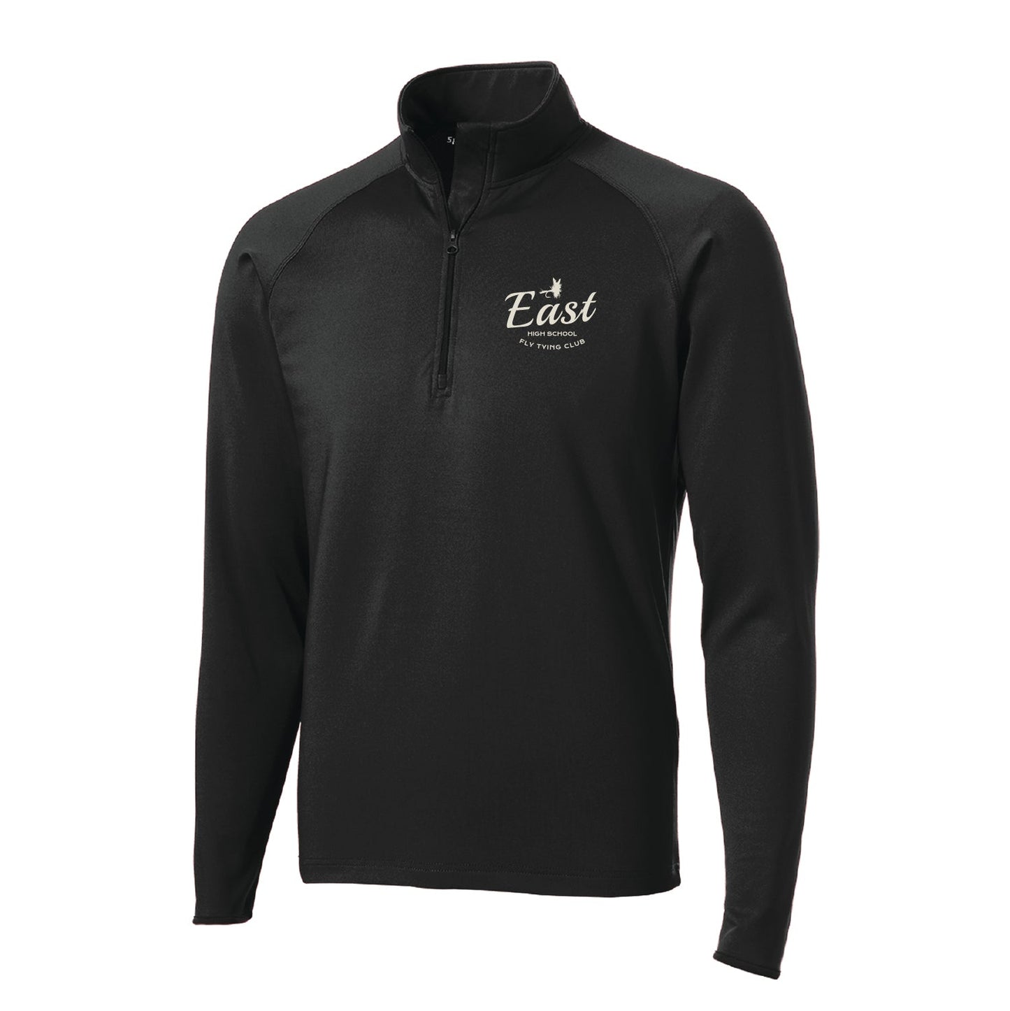 Duluth East Fly-tying Club Sport-Wick® Stretch 1/2-Zip Pullover - DSP On Demand