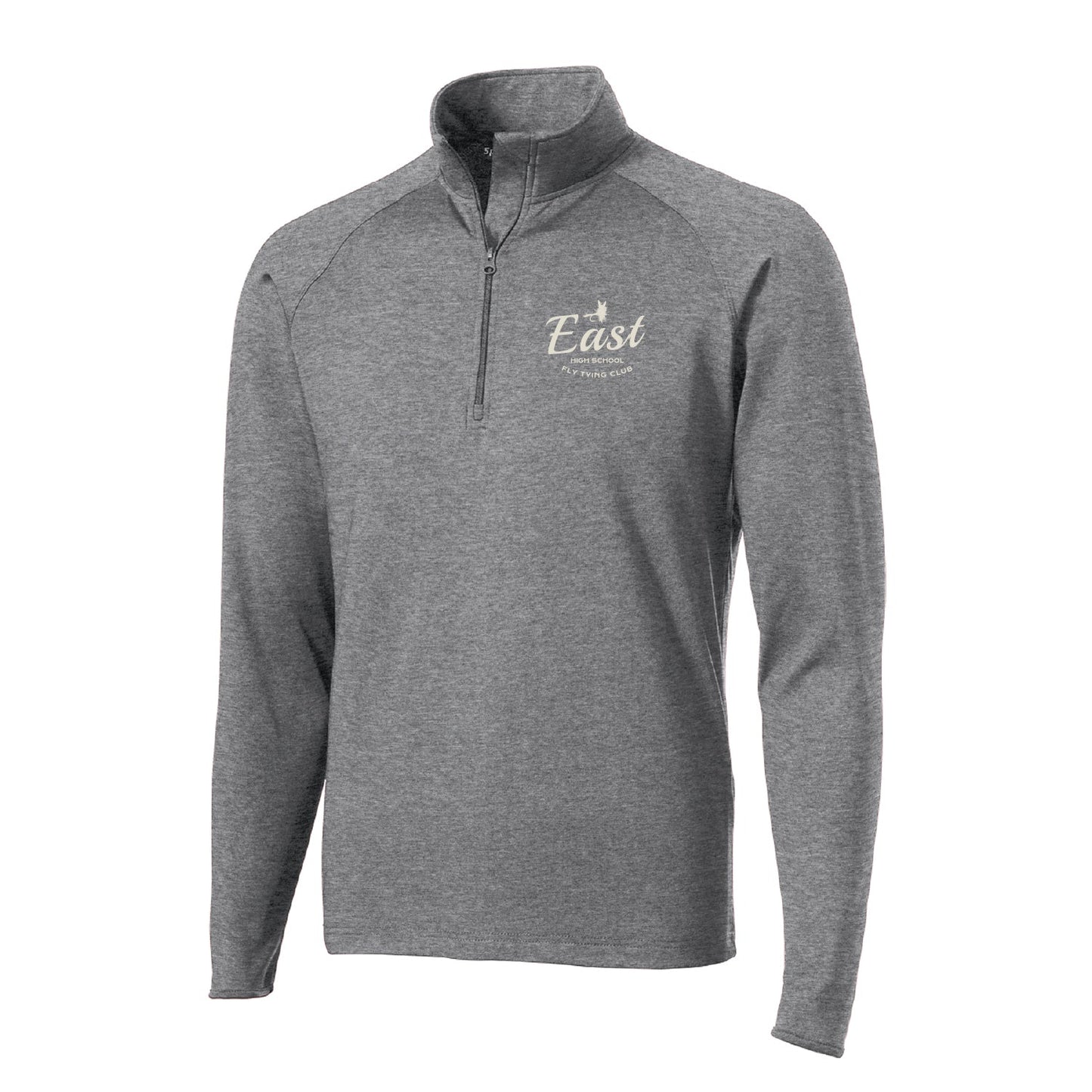 Duluth East Fly-tying Club Sport-Wick® Stretch 1/2-Zip Pullover - DSP On Demand