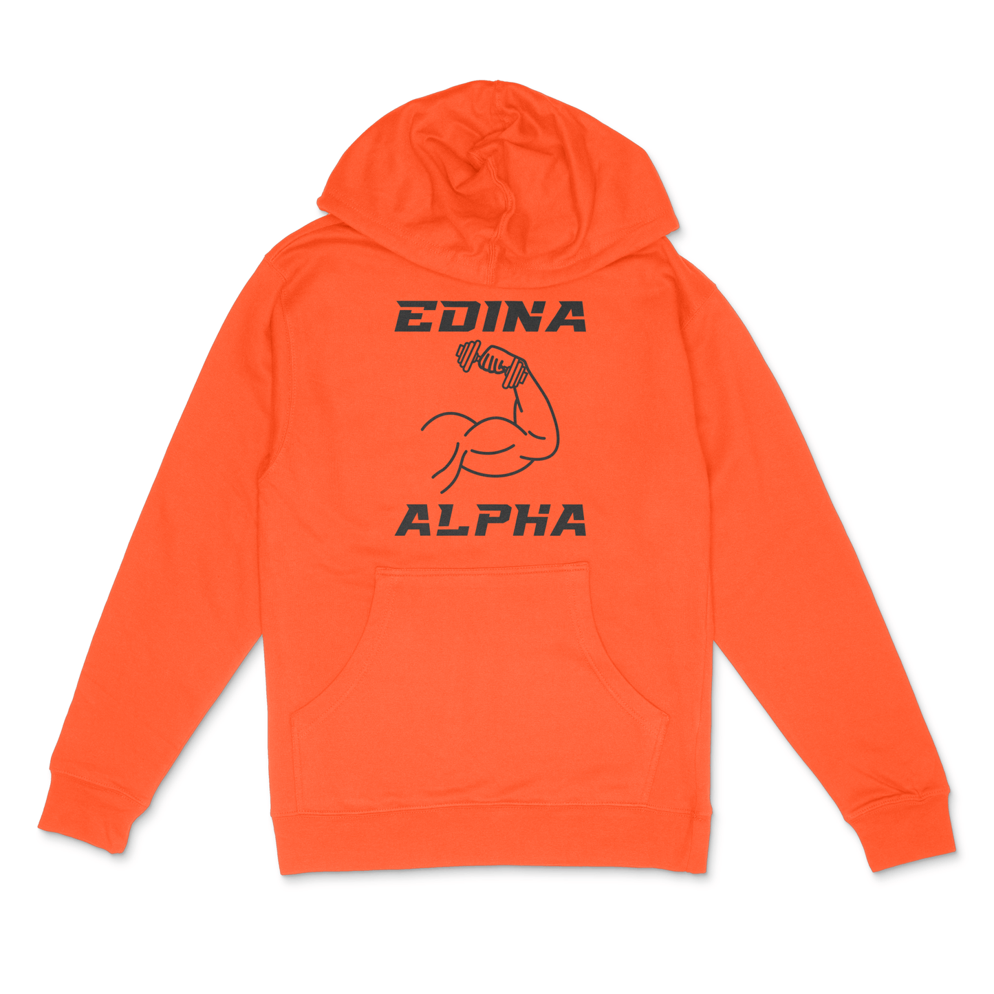 Edina Alpha Unisex Midweight Hooded Sweatshirt - DSP On Demand