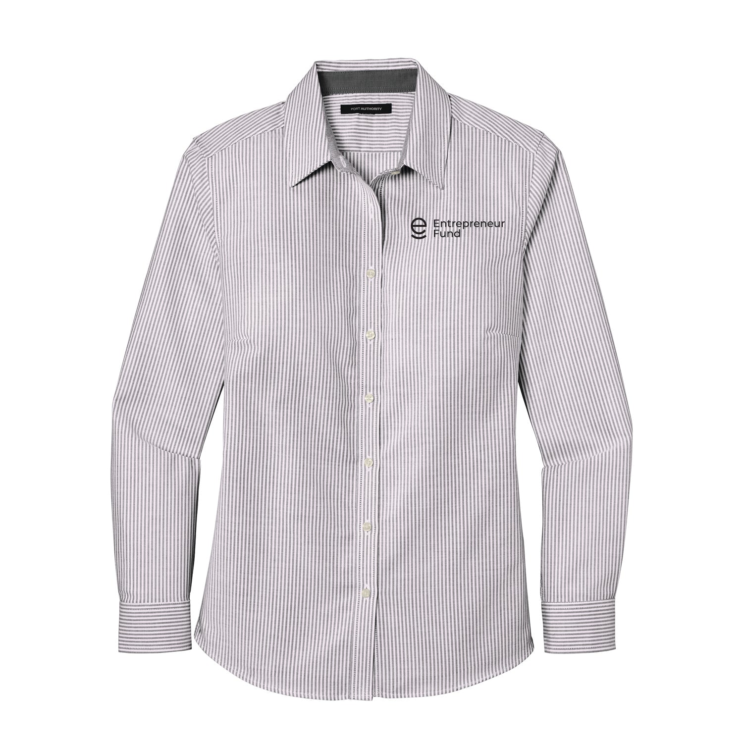 Entrepreneur Fund Ladies SuperPro™ Oxford Stripe Shirt - DSP On Demand