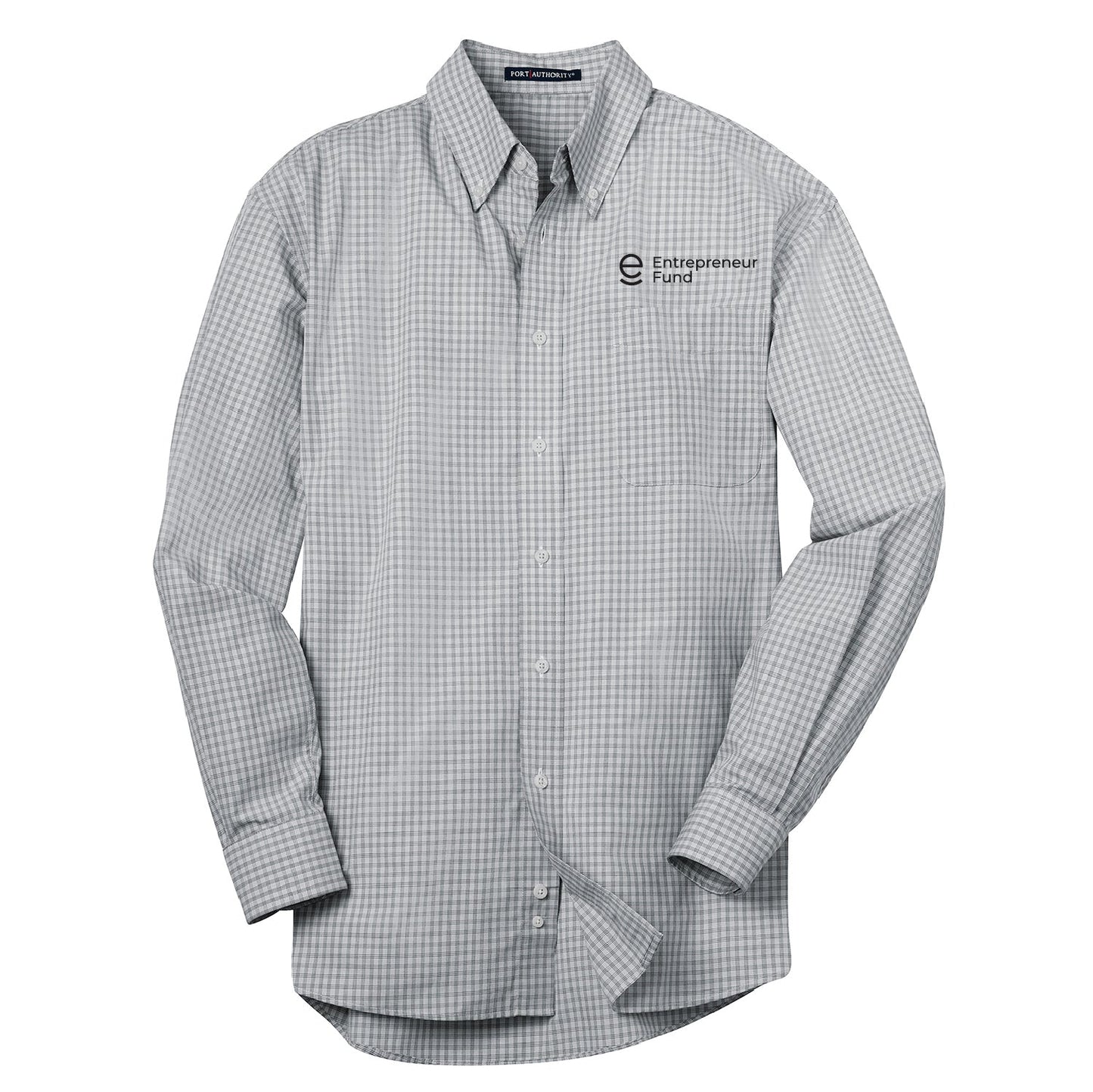 Entrepreneur Fund Plaid Pattern Easy Care Shirt - DSP On Demand