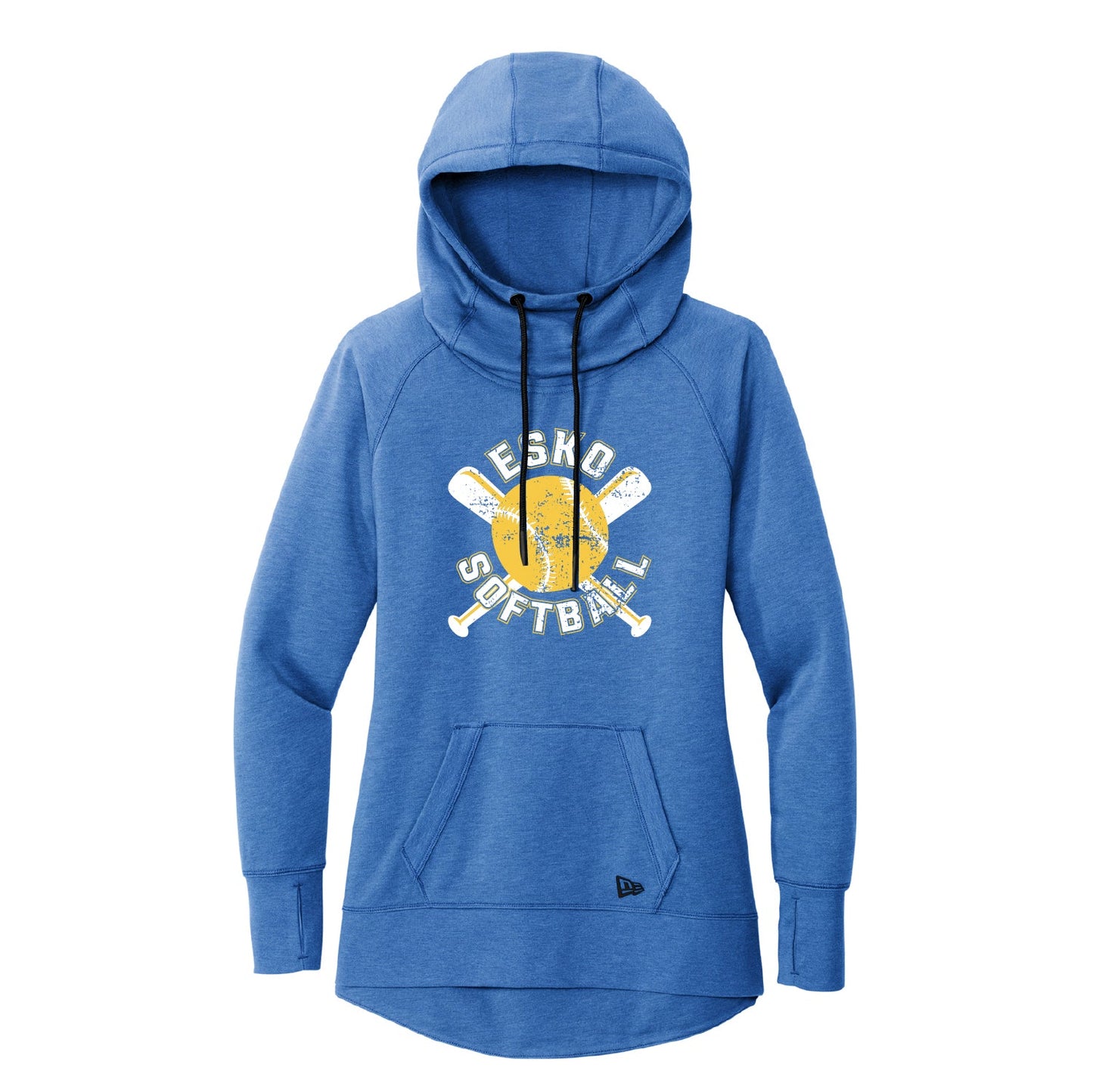 Esko Softball Ladies Tri-Blend Fleece Pullover Hoodie - DSP On Demand
