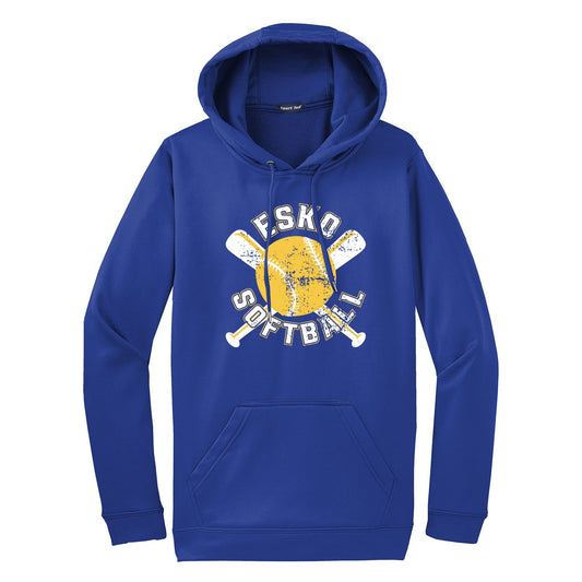 Esko Softball Sport-Wick® Fleece Hooded Pullover - DSP On Demand
