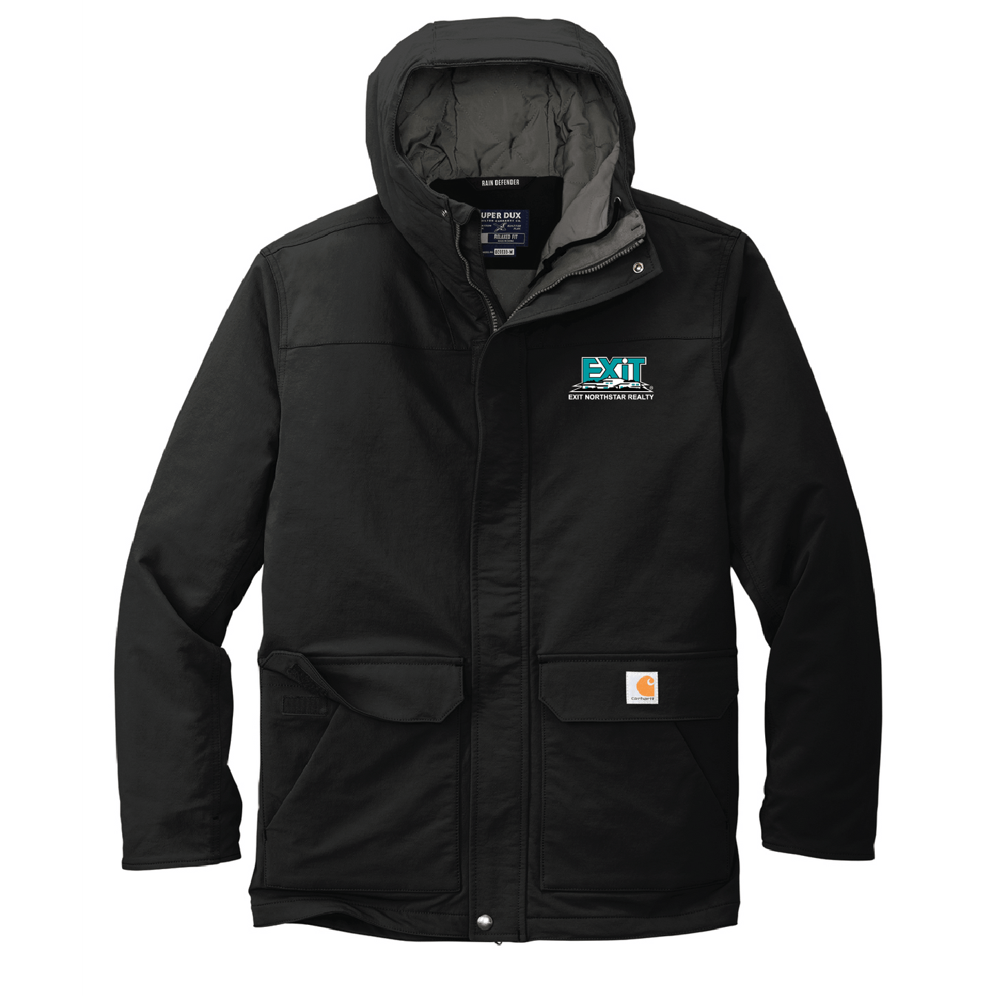 Exit Carhartt® Super Dux™ Insulated Hooded Coat - DSP On Demand