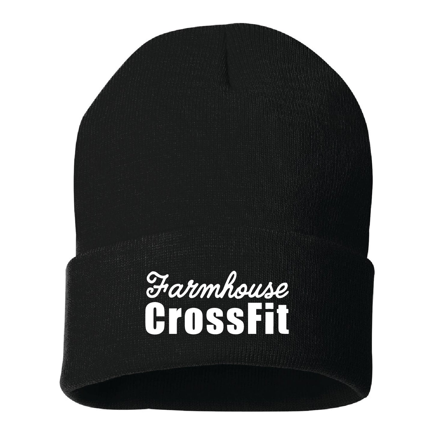 Farmhouse Crossfit Solid 12" Cuffed Beanie - DSP On Demand