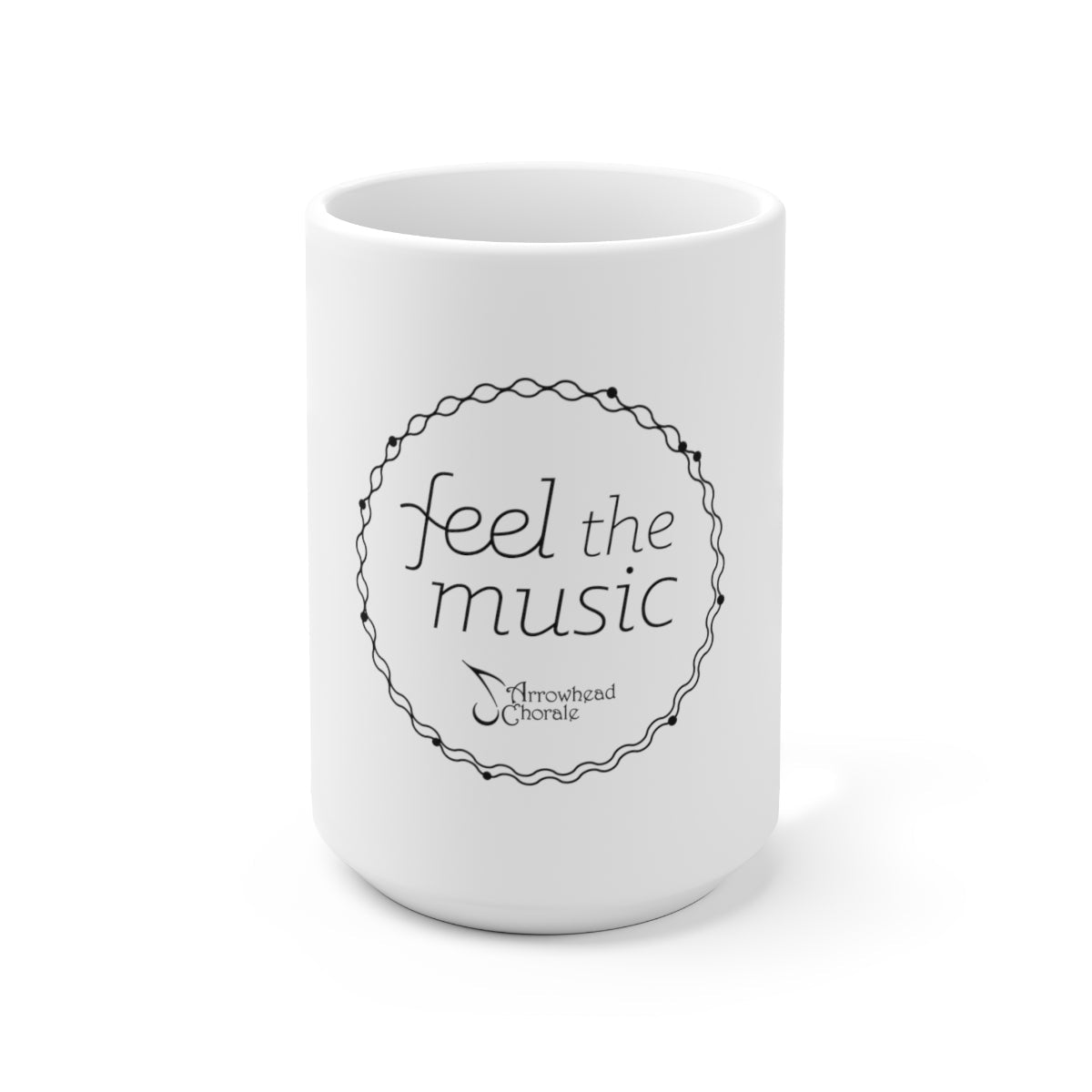 Feel The Music Ceramic Mug 15oz - DSP On Demand