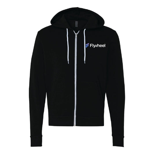 Flywheel Unisex Sponge Fleece Full-Zip Hoodie - DSP On Demand