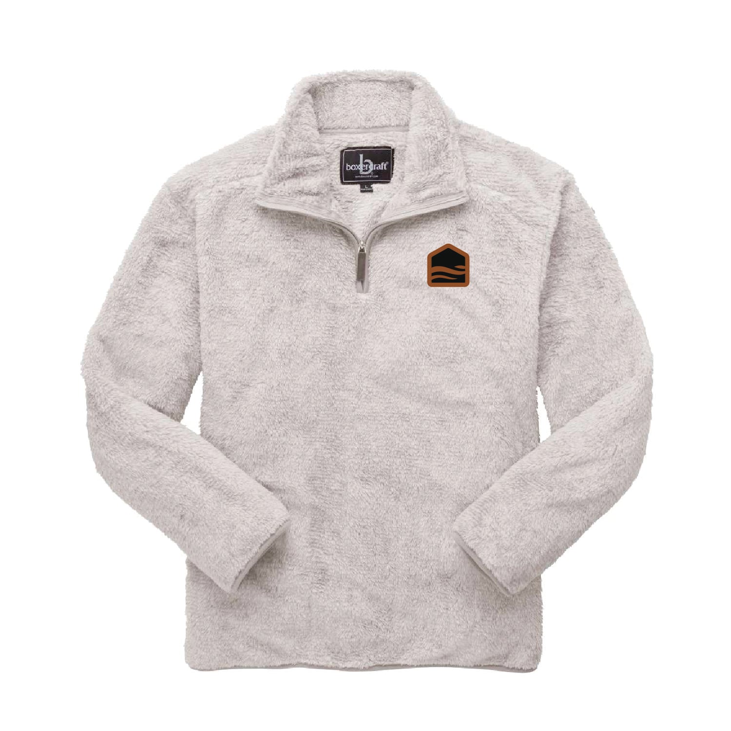 Fuzzy three quarter clearance zip