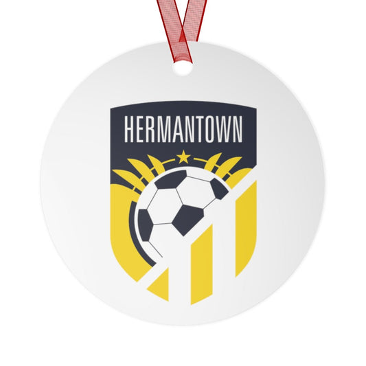 Hermantown Soccer Metal Ornaments - DSP On Demand