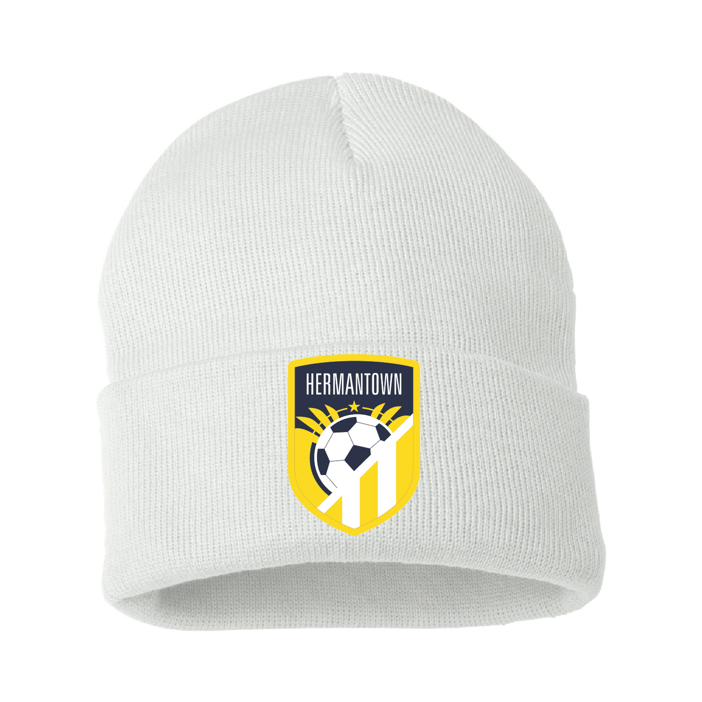 Hermantown Soccer Solid 12" Cuffed Beanie - DSP On Demand