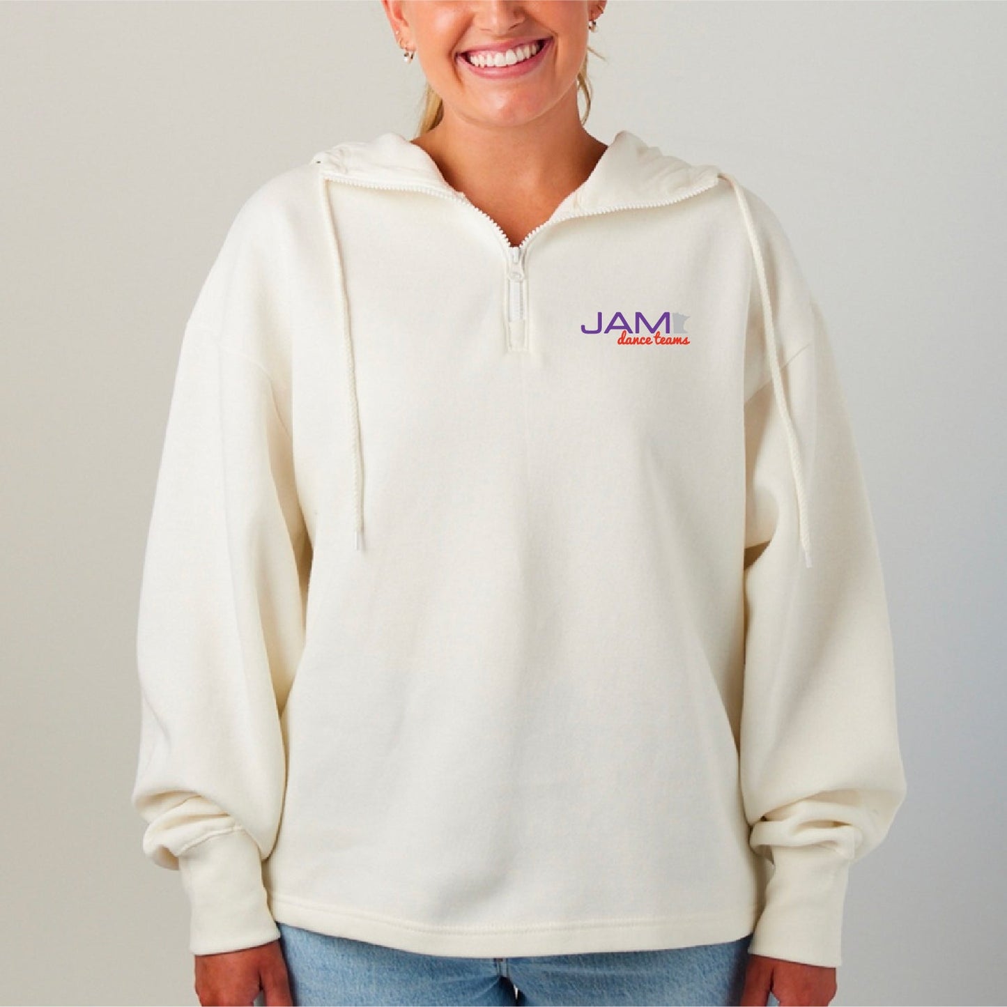 JAM Dance Team Ladies Boxy Quarter Zip Hood - DSP On Demand