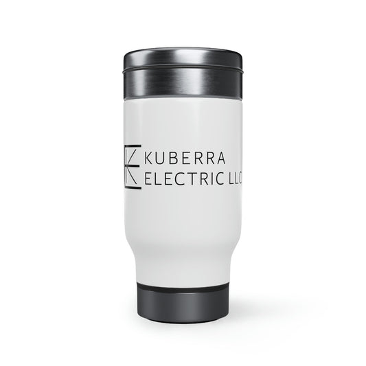 Kuberra Electric Stainless Steel Travel Mug with Handle, 14oz - DSP On Demand