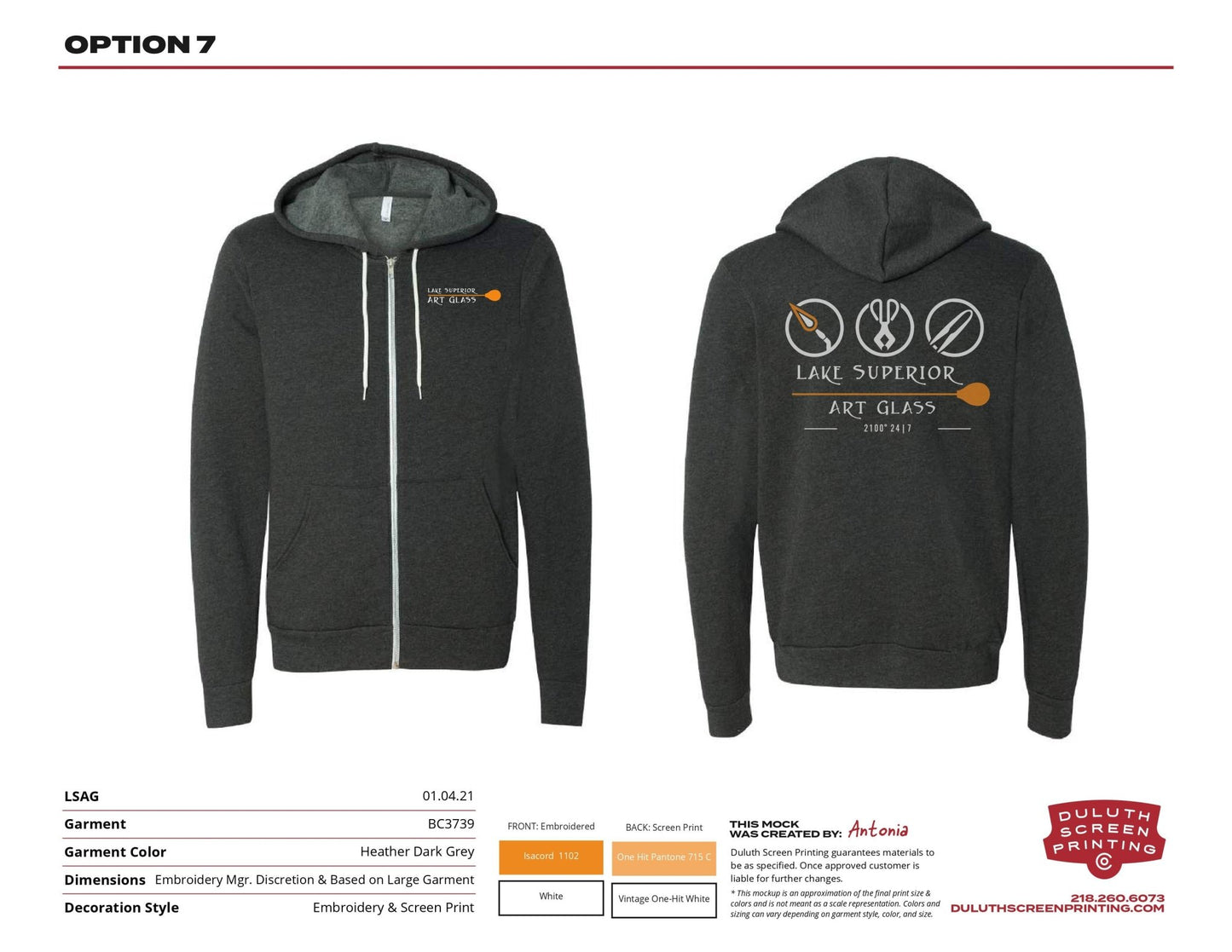 LSAG New Logo Bella + Canvas Unisex Full-Zip Hooded Sweatshirt - DSP On Demand