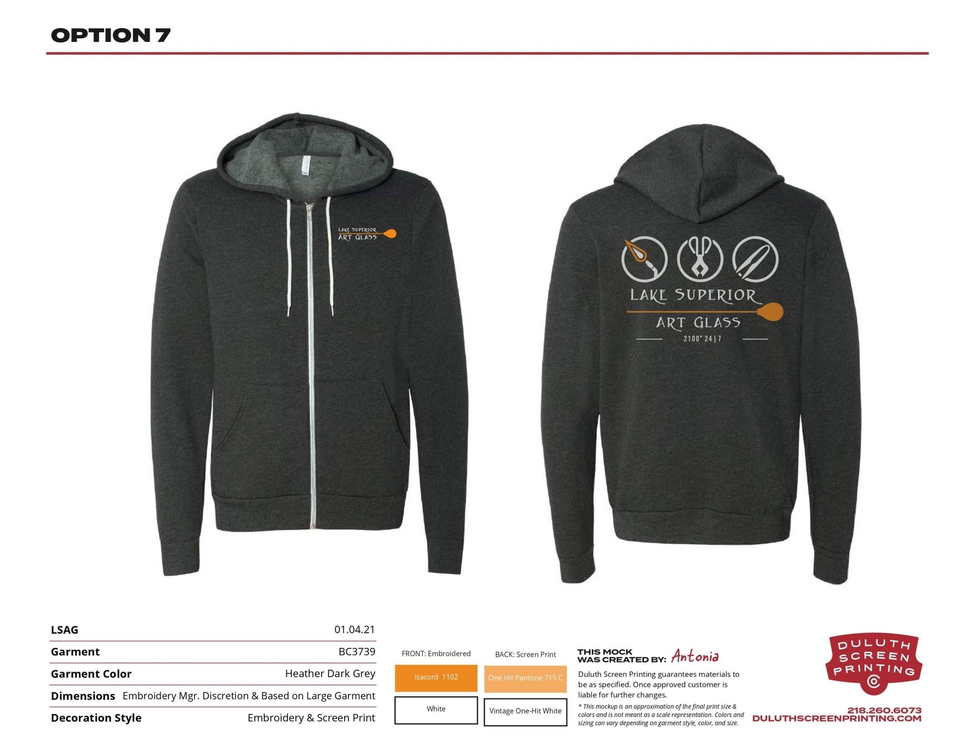 LSAG New Logo Bella + Canvas Unisex Full-Zip Hooded Sweatshirt - DSP On Demand