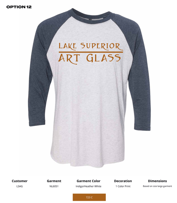 LSAG Next Level Unisex Tri-Blend 3/4-Sleeve Raglan Tee - DSP On Demand