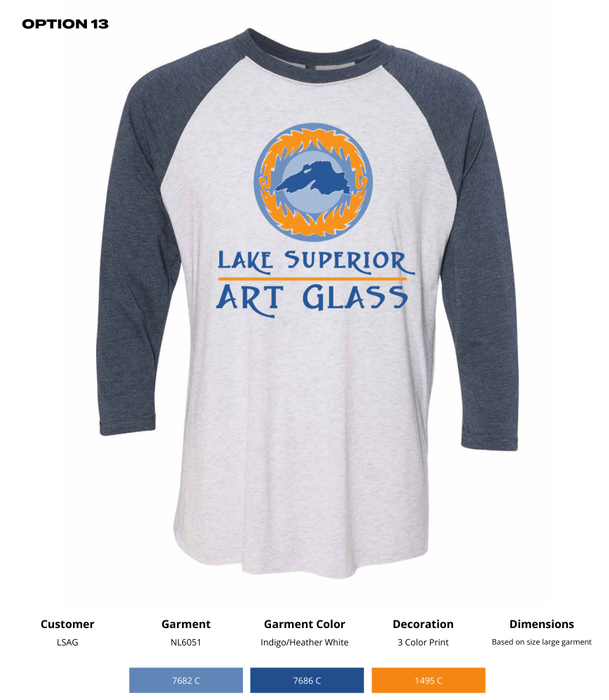 LSAG Next Level Unisex Tri-Blend 3/4-Sleeve Raglan Tee - DSP On Demand