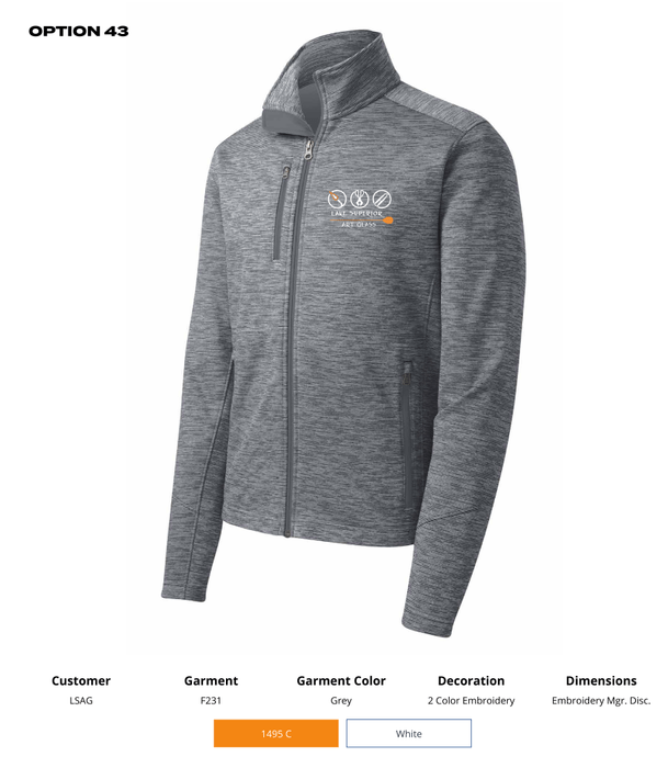 LSAG Port Authority Digi Stripe Fleece Jacket - DSP On Demand