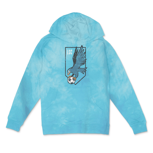 LSC Ice Hawks Unisex Midweight Tie-Dyed Hooded Sweatshirt