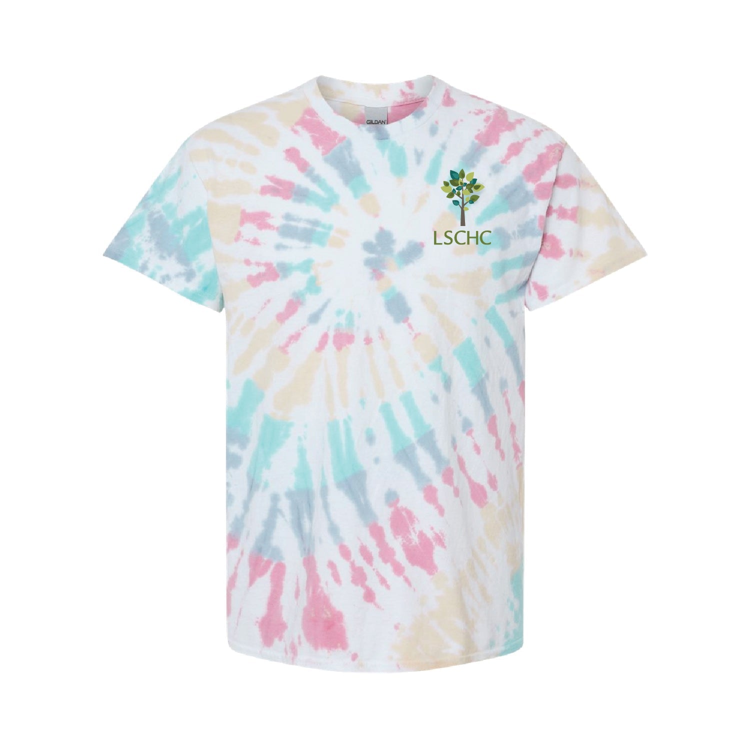 LSCHC Multi-Color Spiral Tie-Dyed T-Shirt - DSP On Demand