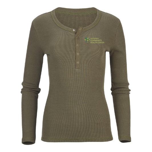 LSCHC Women's Harper Long Sleeve Henley - DSP On Demand