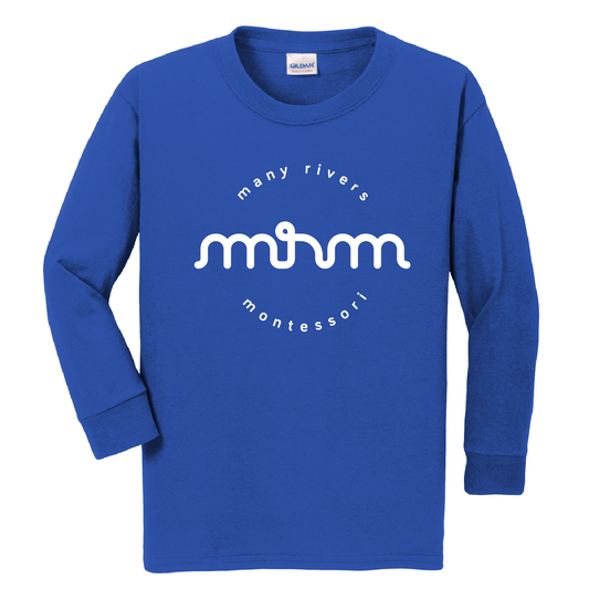 Many Rivers Montessori Youth Heavy Cotton™ 100% Cotton Long Sleeve T-Shirt - DSP On Demand