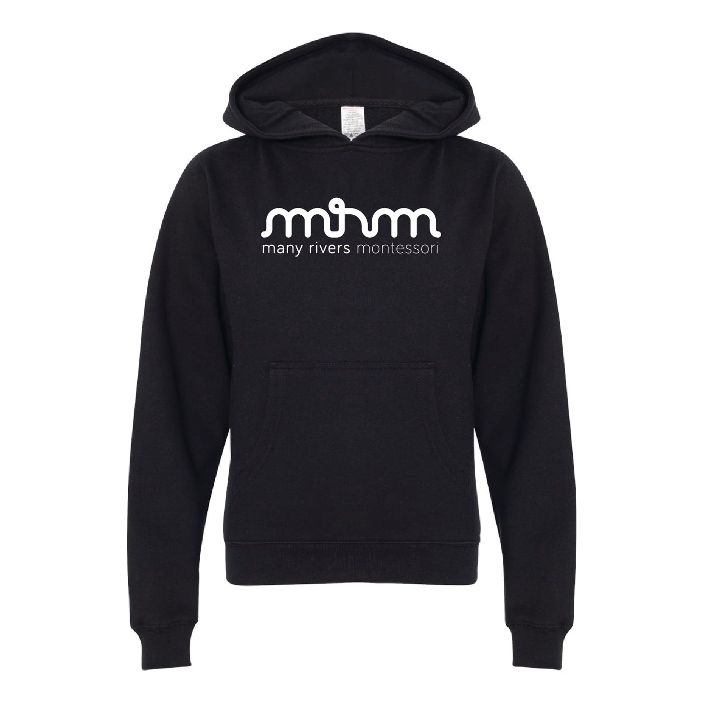 Many Rivers Montessori Youth Midweight Hooded Sweatshirt - DSP On Demand