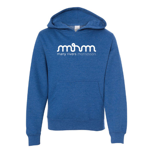 Many Rivers Montessori Youth Midweight Hooded Sweatshirt - DSP On Demand
