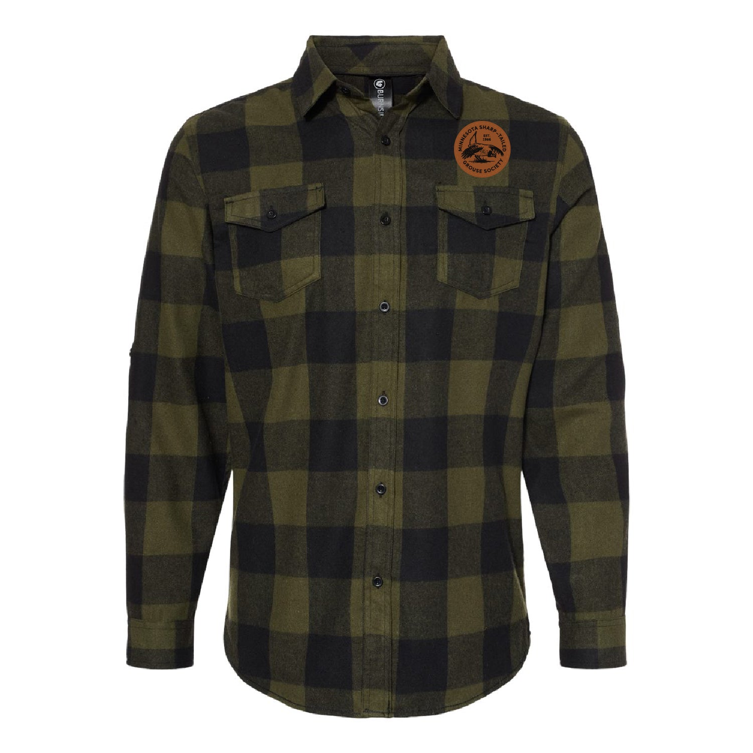 MN Sharp-Tailed Yarn-Dyed Long-Sleeve Flannel Shirt - DSP On Demand