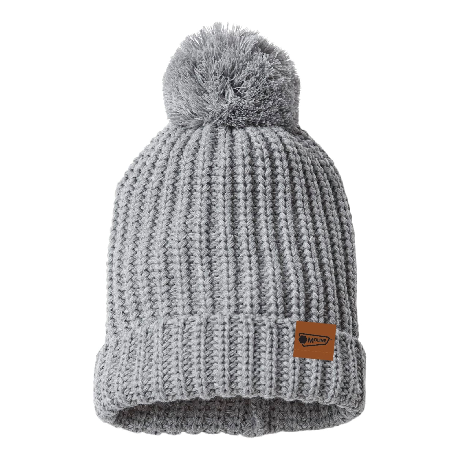 Moline Chunky Cable with Cuff & Pom Beanie - DSP On Demand