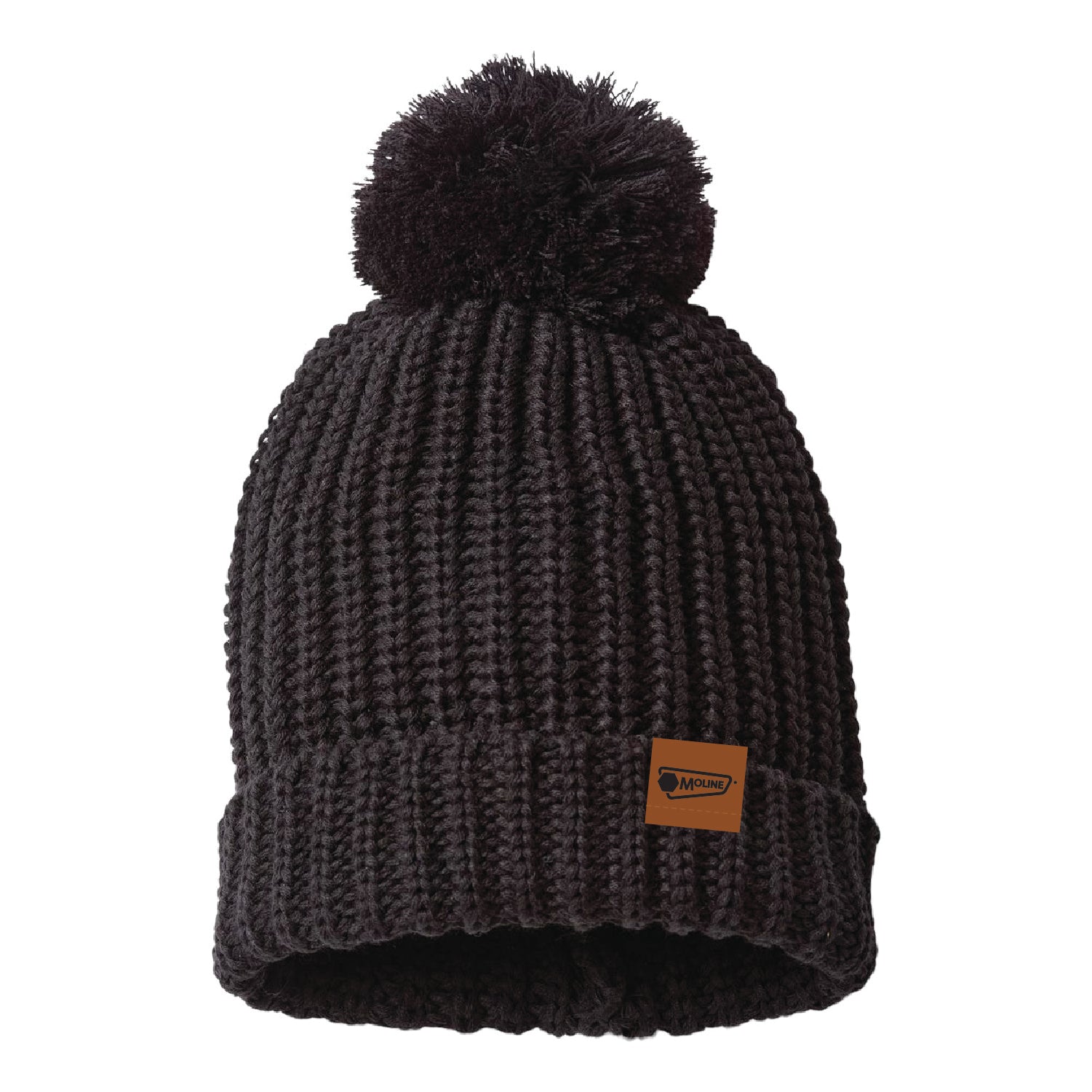 Moline Chunky Cable with Cuff & Pom Beanie - DSP On Demand