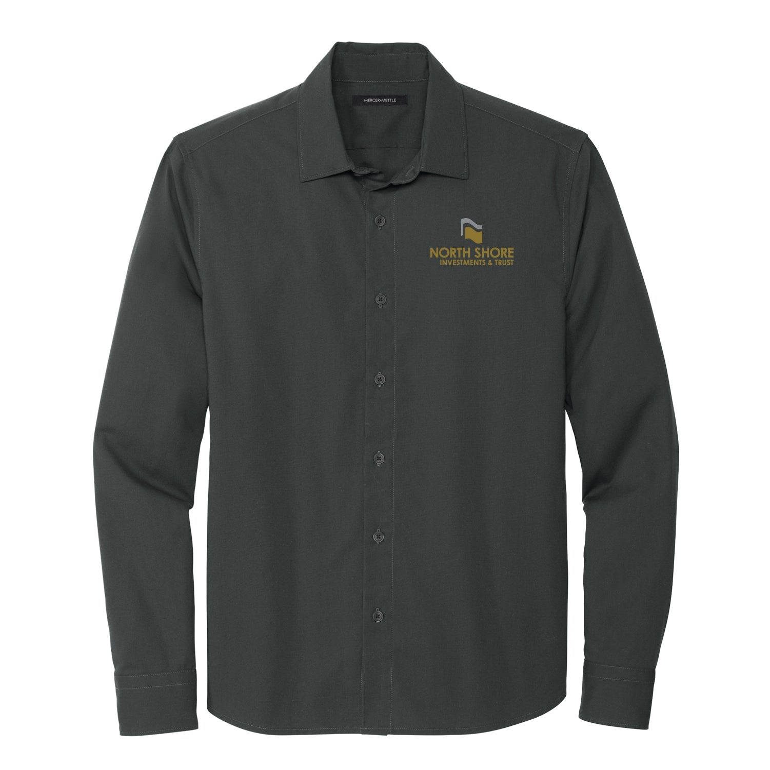 NSB Investments & Trust Long Sleeve Stretch Woven Shirt - DSP On Demand