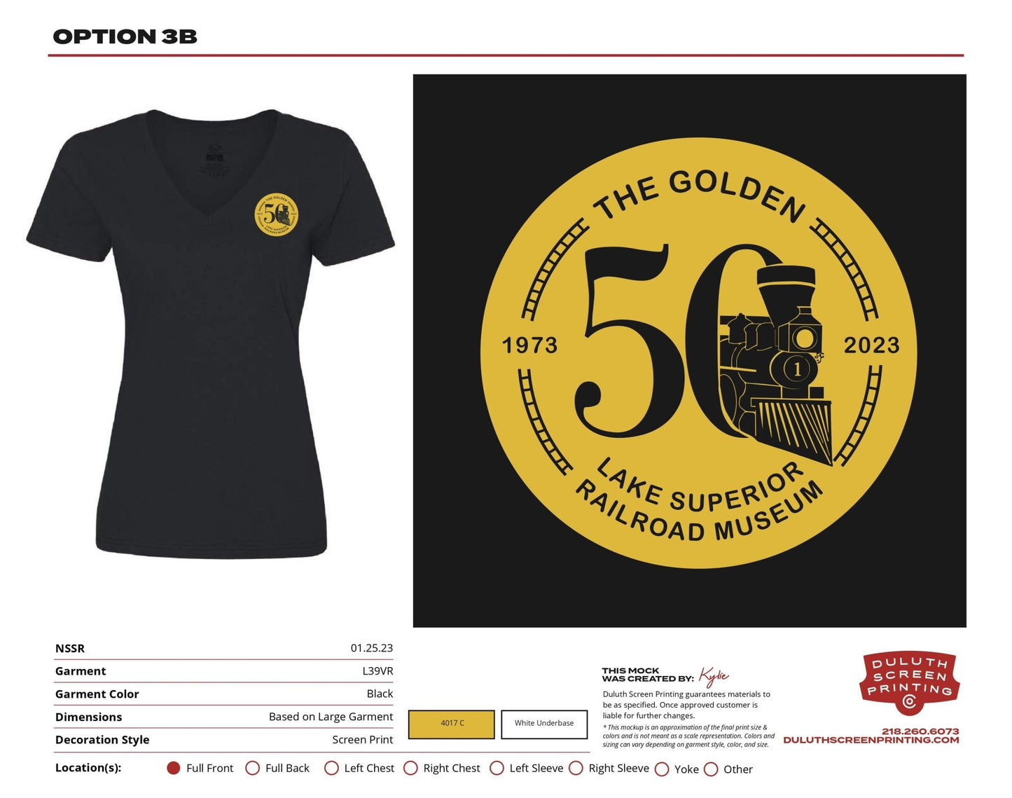 NSSRR 50th Anniversary - Fruit Of The Loom Women's V-Neck Heavy Cotton Tee (Small Chest Print) - DSP On Demand