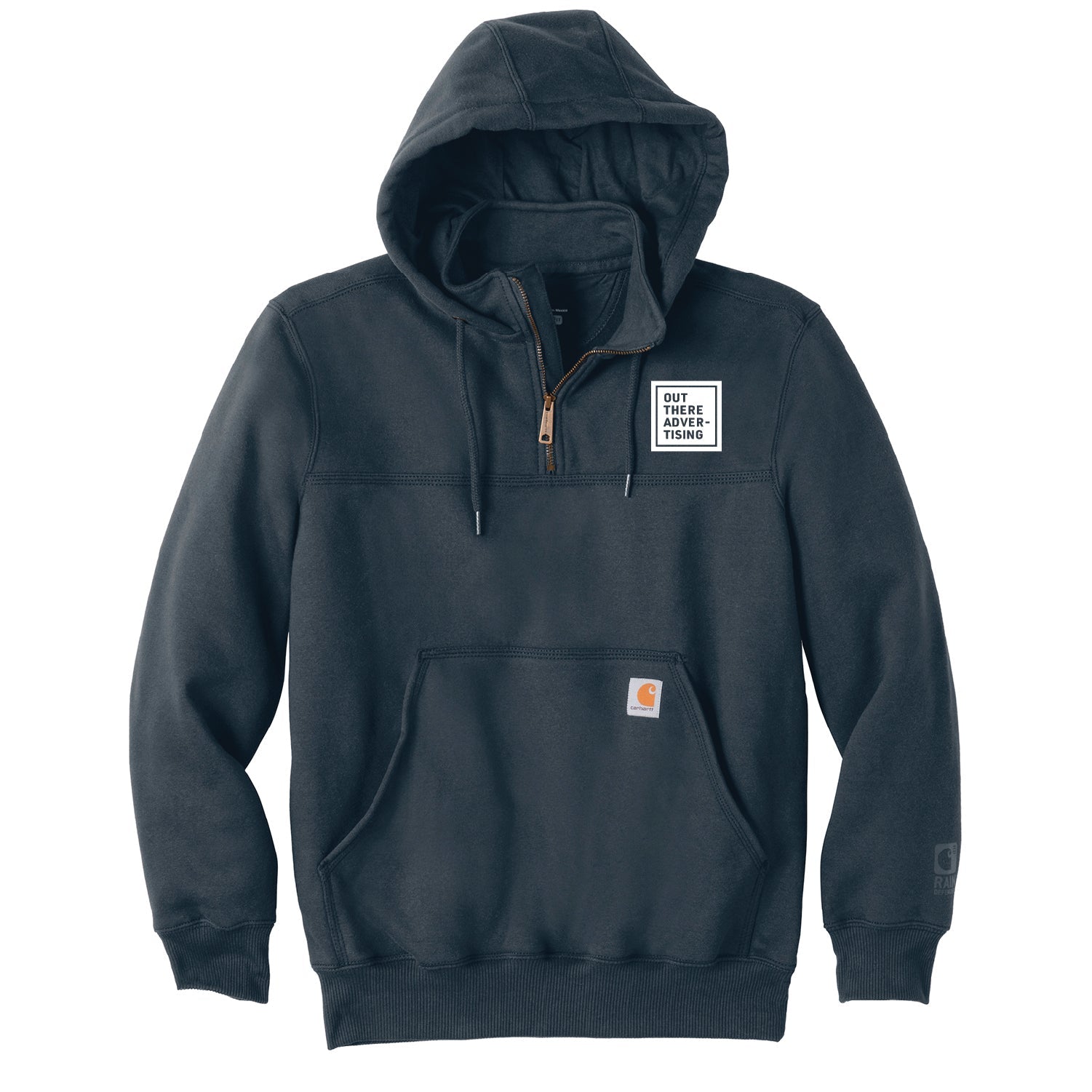 Out There Advertising Carhartt Heavyweight Hooded Zip Mock Sweatshirt - DSP On Demand