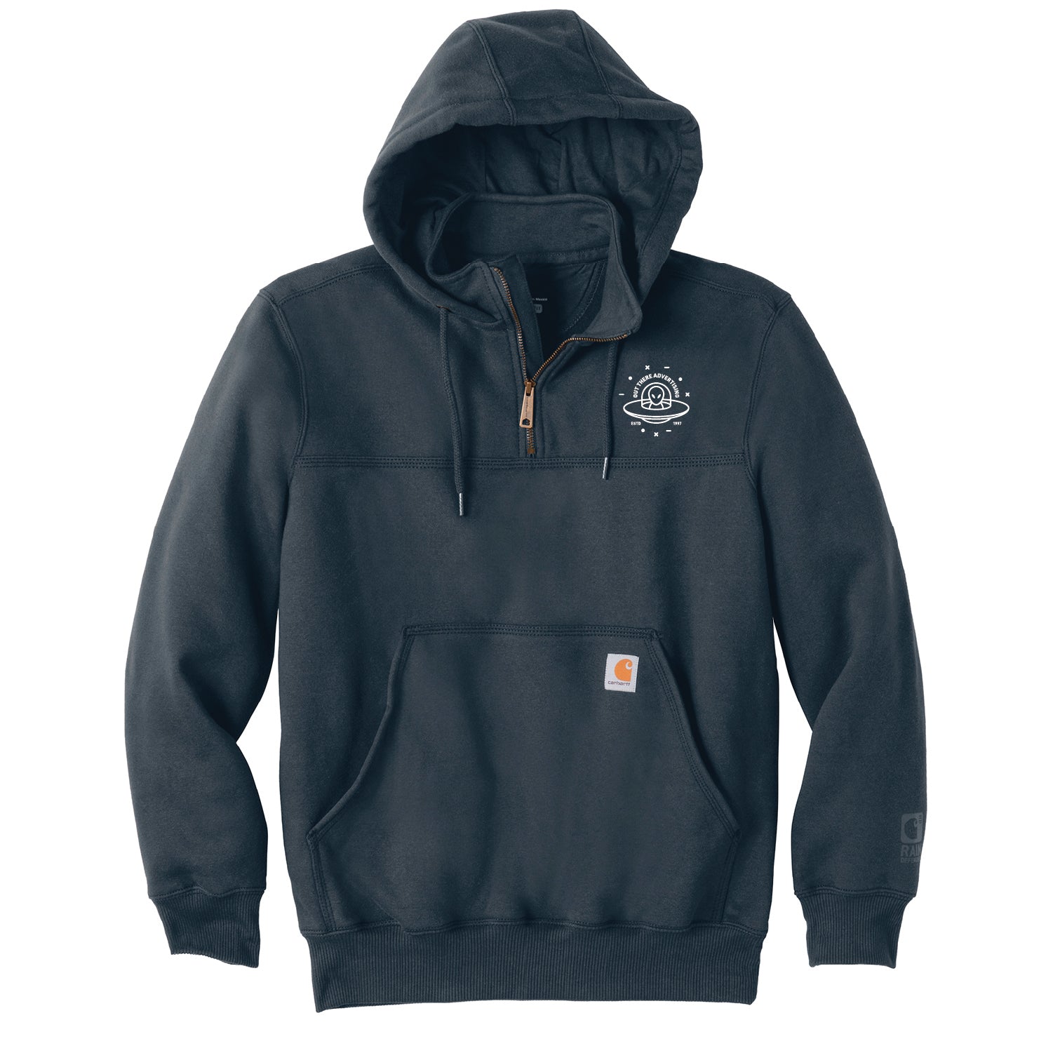 Out There Advertising Carhartt Heavyweight Hooded Zip Mock Sweatshirt - DSP On Demand